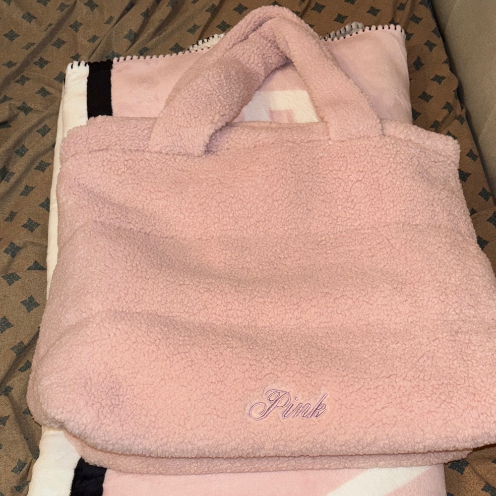 Victoria's Secret Pink Sherpa Shoulder Bag